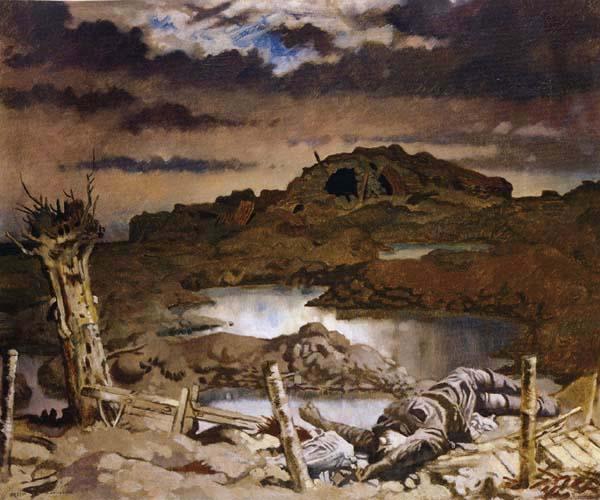 Sir William Orpen Zonnebeke France oil painting art